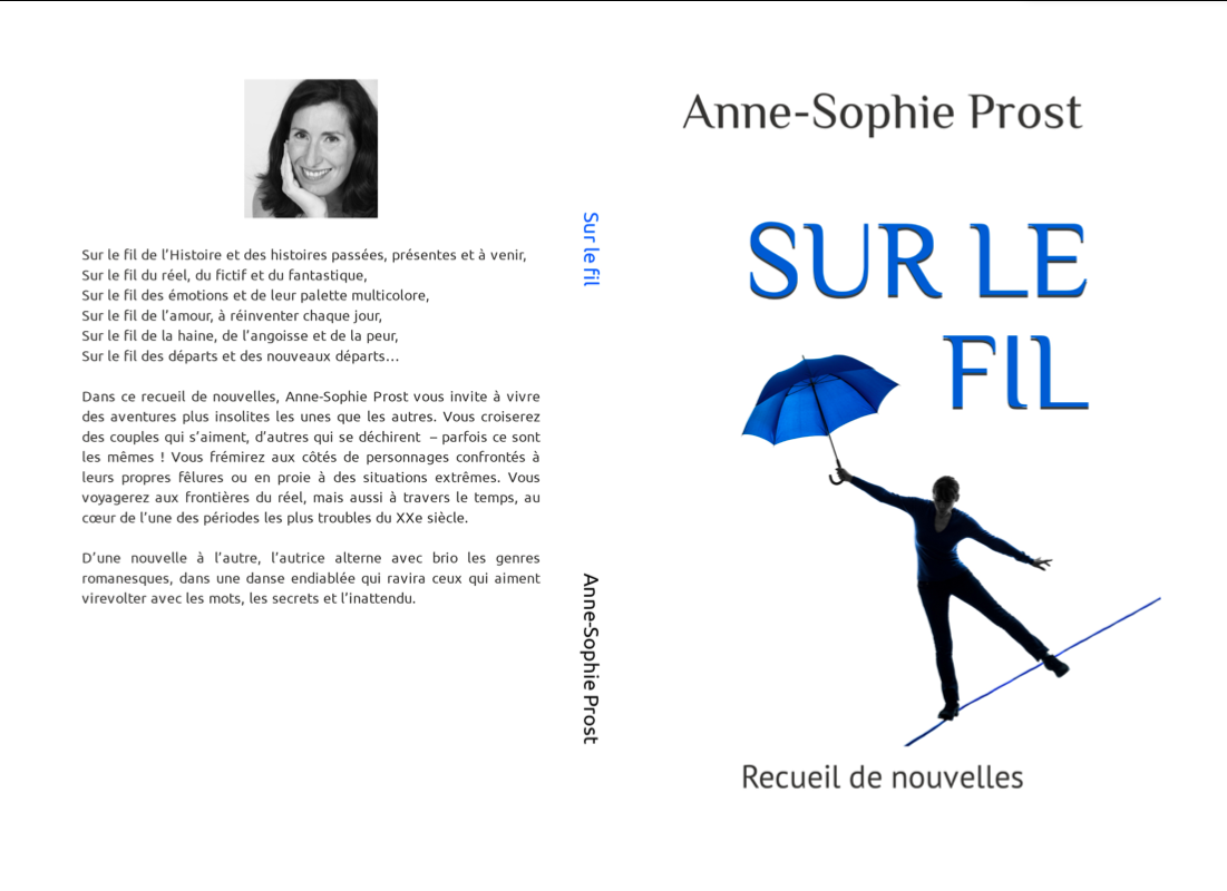 Couverture complète du recueil Sur le fil d'Anne-Sophie Prost